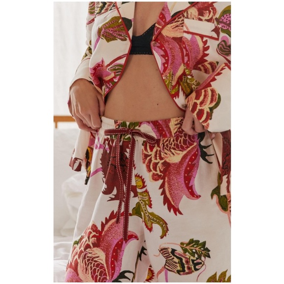 Raphael Balme for Anthropologie Flannel Sleep Pants New Pajama Pant XXS ANTHRO - Picture 6 of 12